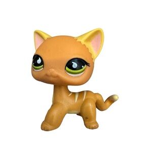 Hasbro Littlest Pet Shop LPS Orange Shorthair Cat Figurine #525